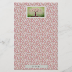 Blooming Pink Tree Stationery