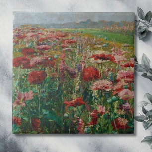 Blooming Poppies – Olga Wisinger-Florian Tile