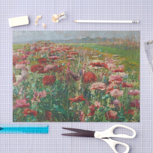 Blooming Poppies | Olga Wisinger-Florian Tissue Paper (Craft)