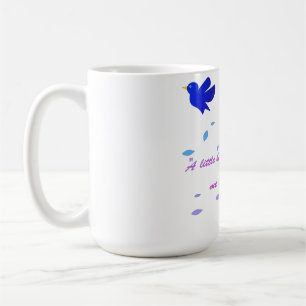 Blooming positivity colour ful floral quote Mug