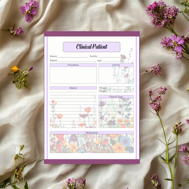 Blooming Purple Garden_ Clinical Patient Notepad (Creator Uploaded)