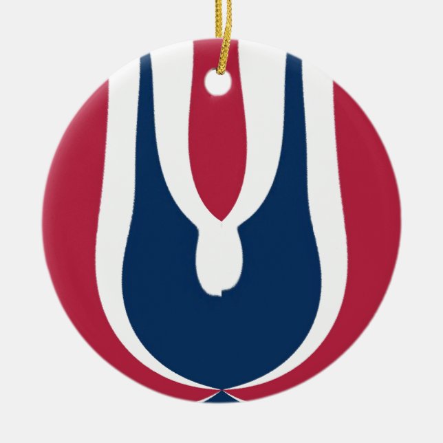 Blooming Red Hakuna Matata Latest gift design Ceramic Tree Decoration (Front)