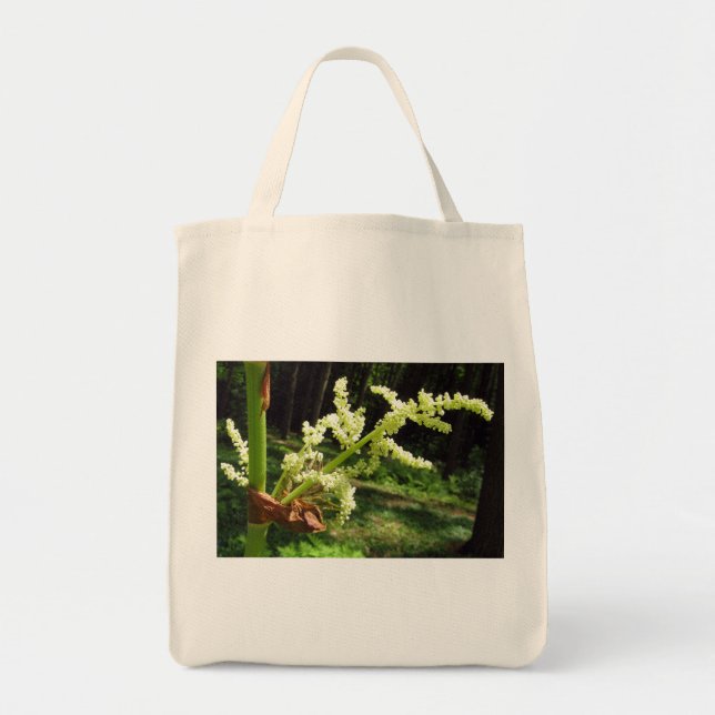 Blooming Rhubarb Flowers Nature Photo Tote Bag (Front)