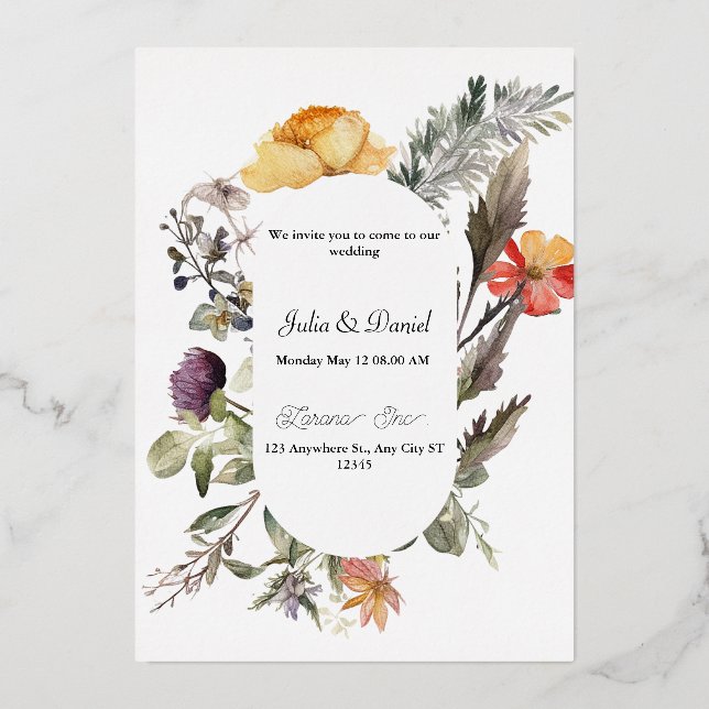 Blooming Romance: Wildflower Meadow Wedding (Front)