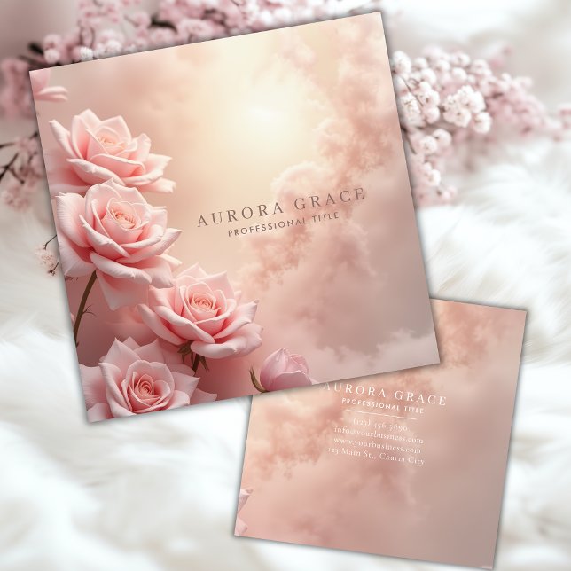 Blooming Rose Cloud Calling Card (Creator Uploaded)