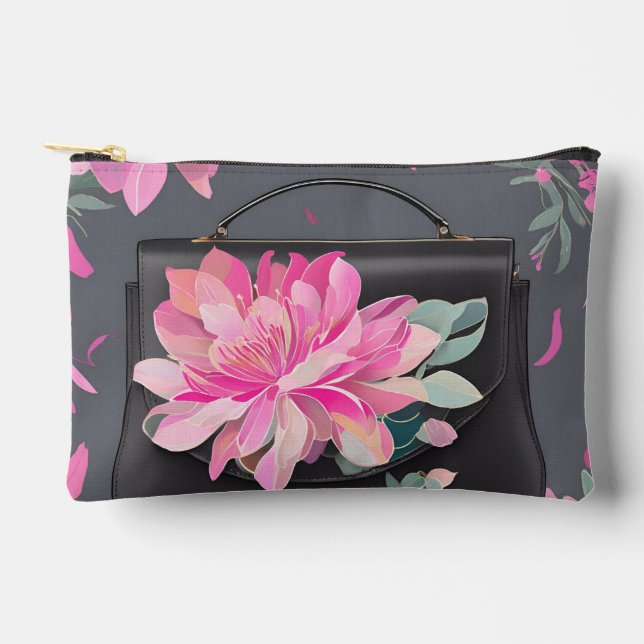 Blooming Roses AI art  Accessory Pouch (Front)