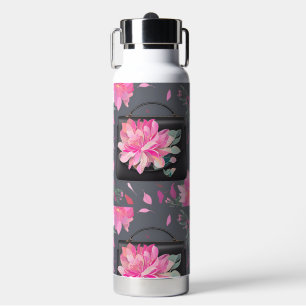 Blooming Roses AI art Water Bottle