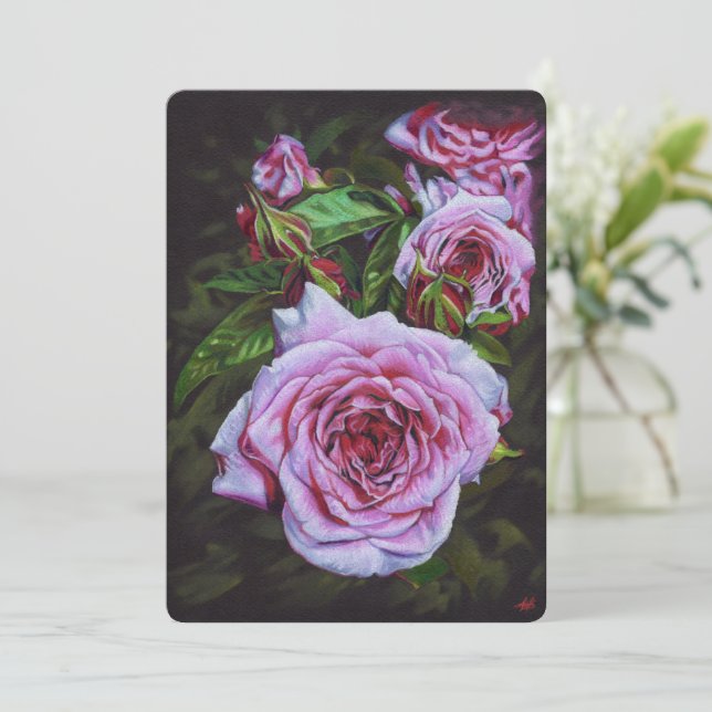 Blooming Roses card for Mother's day (Standing Front)