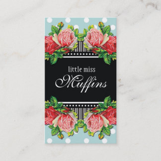 Blooming Roses Contemporary Business Card