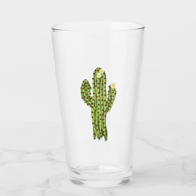 Blooming Saguaro Pint Glass (Front)