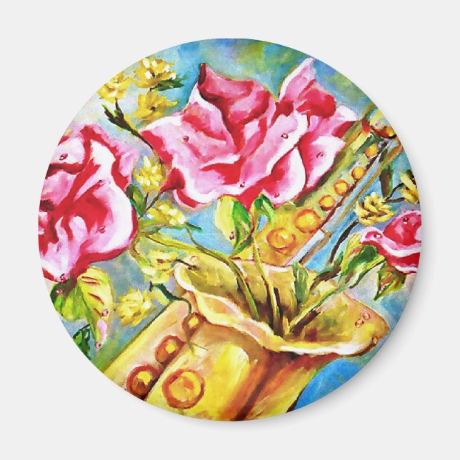 BLOOMING SAX MAGNET (Front)