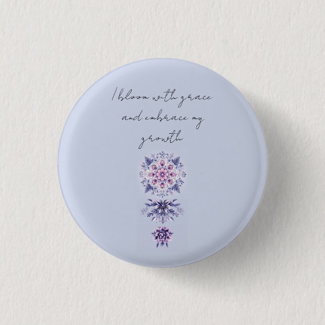 Blooming Serenity Mandala Badge (Front)