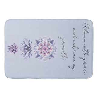 Blooming Serenity Mandala Bath Mat
