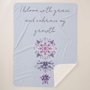 Blooming Serenity Mandala Sherpa Blanket