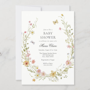 Blooming Spring Floral Baby Shower Invitation