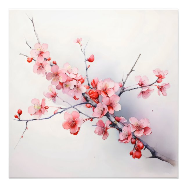 Blooming Spring Flower Photo Print (Front)