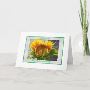 Blooming Sunflower Card
