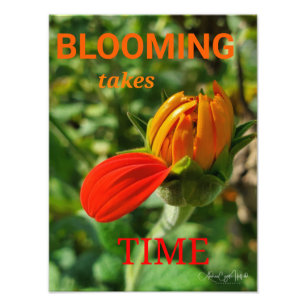 BLOOMING takes Time Photo Print
