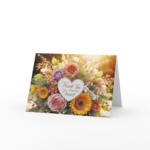 blooming thank you card 
