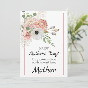 Blooming Together: A Sweet Rustic Mother's Day  Holiday Card