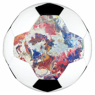 Blooming tree abstract red white blue yellow Bloom Football