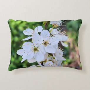 Blooming Tree in Spring Romania – Blossom Photogra Decorative Cushion