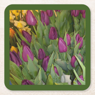 Blooming Tulips Coaster Set