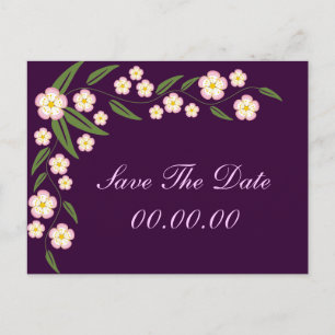 Blooming Vine Save The Date Postcards