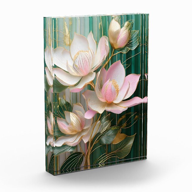 Blooming Wallpaper Japanese Magnolia Art Photo Block (Left)