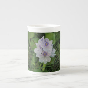 Blooming Water Hyacinth - Tropical Aquatic Flower Bone China Mug