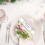 Blooming Wildflower Wedding Plate Name Desk Name Plate<br><div class="desc">Add a touch of whimsy and romance to your wedding tables with our wildflower table tent signs. Each sign is adorned with delicate watercolor wildflowers, creating an enchanted garden atmosphere for you and your guests. Let our table tent signs guide you to your seats in a field of blooming beauty....</div>