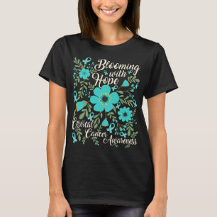 Blooming with Cervical Breast Cancer Awareness T-Shirt