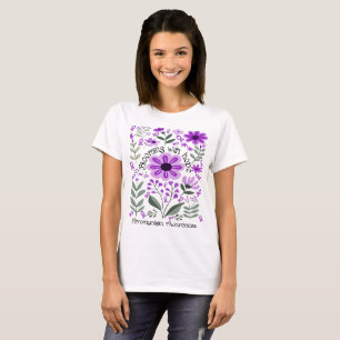 Blooming With Hope for a Fibromyalgia Awareness T-Shirt