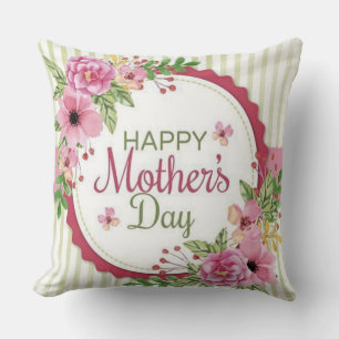 Blooming with Love: Happy Mother's Day  Cushion