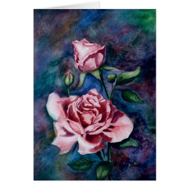 Blooming Wonder Blank Card (Front)
