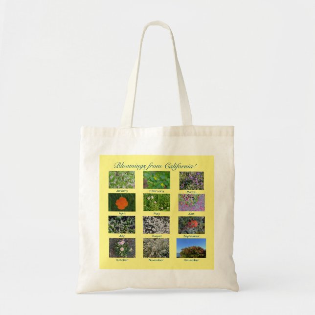 Bloomings from California! Tote Bag (Front)