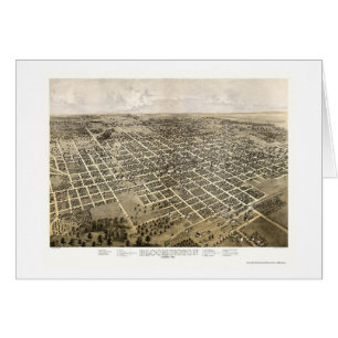 Bloomington, IL Panoramic Map - 1867
