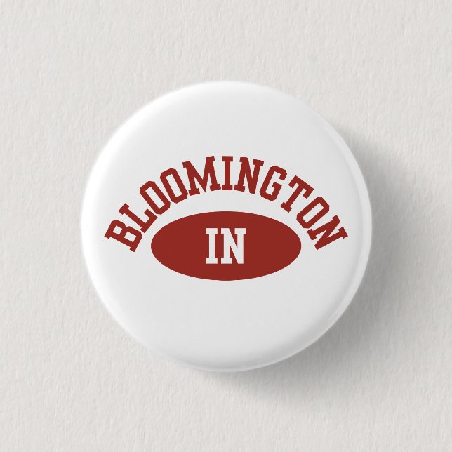 Bloomington Indiana Button- College Football Pin (Front)