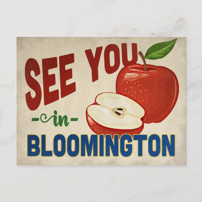 Bloomington Minnesota Apple - Vintage Travel Postcard (Front)