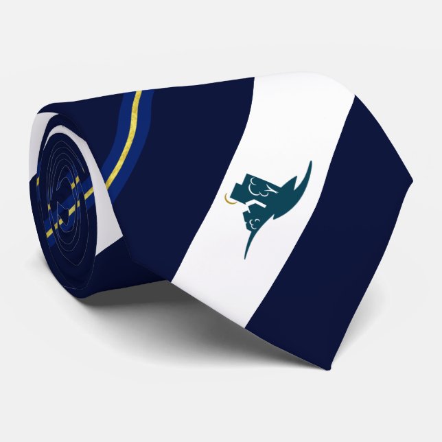 Bloomington (Minnesota) city flag Neck Tie (Rolled)