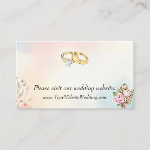 Blooms & Beaches: Watercolor Website Enclosure Card