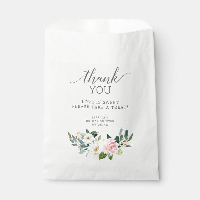 Blooms Bridal Shower Favour Bag Love is Sweet (Front)