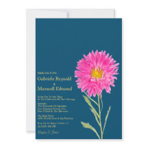 Blooms Nature Pink Aster Floral Wedding
