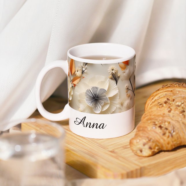 Blooms of Inspiration: Personalised Coffee Mug (Creator Uploaded)