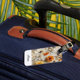 Blooms of Inspiration: Personalised Luggage Tag