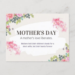 Blooms of Love: Digital Greetings for Mum Holiday Postcard