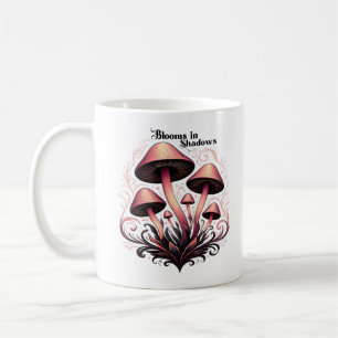 Blooms Shadows - Whimsigoth Mushroom Art Pastel Go Coffee Mug