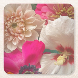 Blooms Square Paper Coaster
