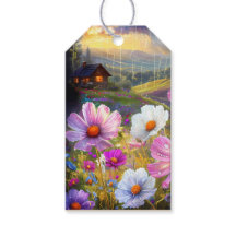 Blooms & Wishes: Artistic Display Gift Tags
