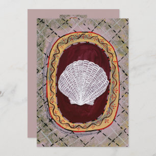 Bloomsbury & Charleston-Inspired Seashell Art Card